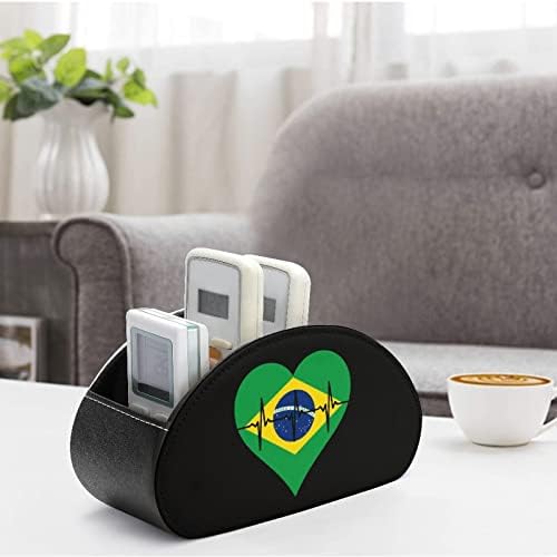 Loveубов држач за далечински управувач на срцето во Бразил со 5 оддели ТВ далечински организатор за складирање на кутии за контролори