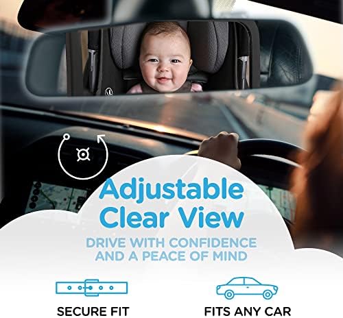 Лео&засилувач; Ела 1 Голем И 1 Мал Бебе Автомобил Огледало Безбедност Прво, Сертифициран Несреќа Тестирани За Задниот Свртен Кон