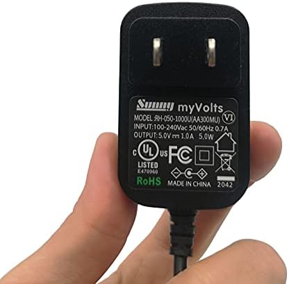 MyVolts 5V Адаптер за напојување компатибилен со/замена за техно -музичка играчка Otamatone - американски приклучок