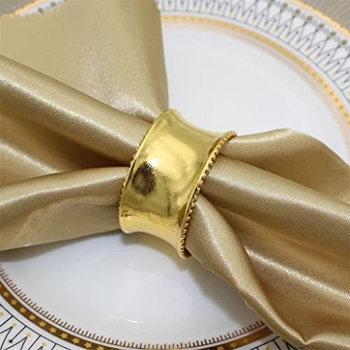 BHVXW метални држачи за салфетка прстени за салфетка за салфетка за свадбени вечера забави Свадби приеми Семејна декорација