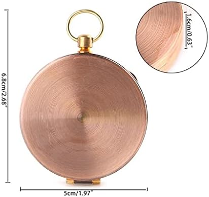 КЕШЕНГ Гроздобер Бакар Флип Капак Метален Џеб Часовник Компас Кампување Пешачење Пловење Наутички Поморски Компас За Преживување