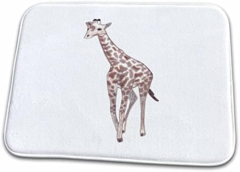 3drose Симпатична цртање во боја на детска жирафа - душеци за бања за бања
