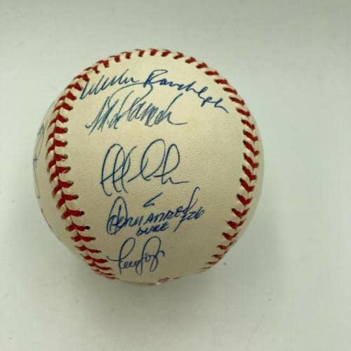 1998 година во Newујорк Јанкис екипа на Светски серии, потпишан В.С. Бејзбол со JSA COA - автограмирани бејзбол