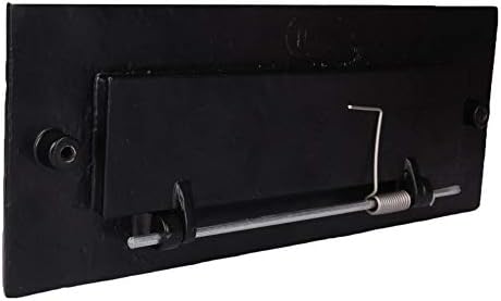 Skandh Iron Black Powder обложена надворешна големина 11 x 4 инчи нормална плоча за букви Пошта за внатрешно отворање на влезната врата 7-3/4 x 1-13/16 инчи