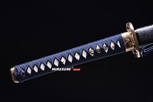 Меч Murasame Katana меч 41 T10 челична глина каленет брич остра сечило змеј тема целосна танг рачно изработена