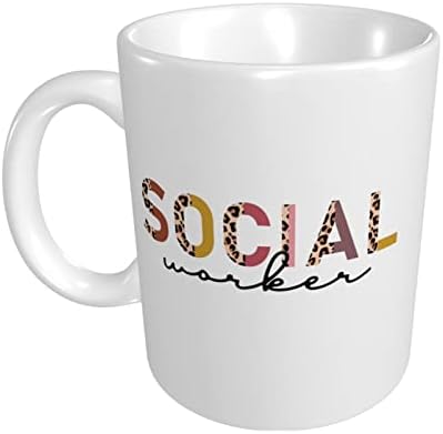 Bomget Social Worker Cafe Chafe, Подароци за социјален работник за жени керамички чаши чај 11 унца
