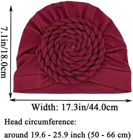 Woeoe мека африканска глава завиткана црвена истегнување на шал ткаенина ткаенина за дишење турбан капа за жени и девојчиња