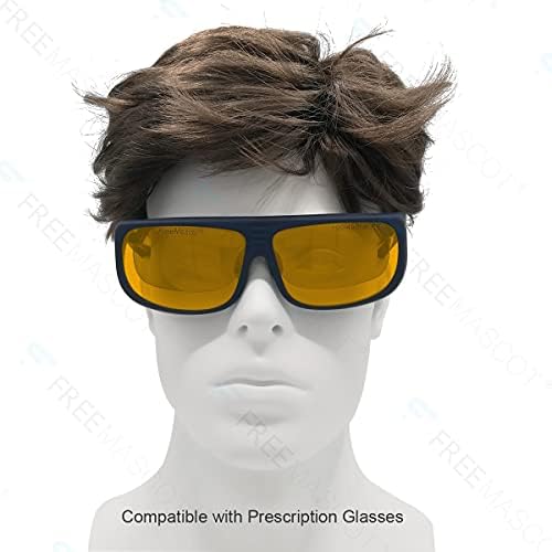 Freemascot Professional OD 6+ 190nm-490nm бранова должина Виолетова/сина ласерска безбедносна очила за 405Nm, 445nm, 450nm, 473nm ласер