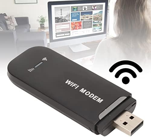 4G LTE USB WiFi Modem Hotspot уред, преносен мини рутер со слот за SIM картички, голема брзина USB напојувана безжична мобилна мрежа