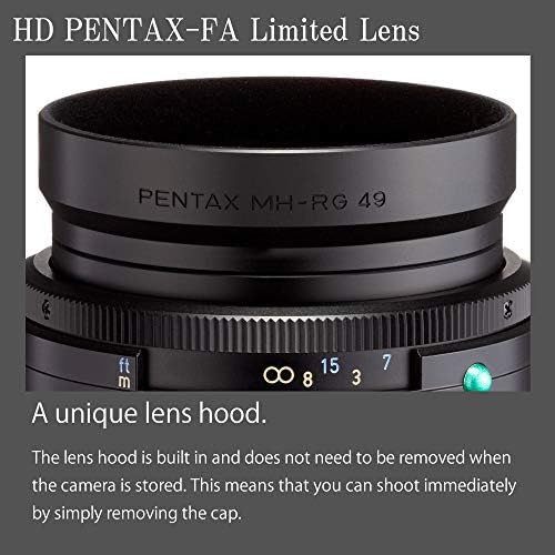 Pentax HD 43mmF1. 9 Ограничена Црна Ограничена Леќа Стандард Премиер Леќа [F1. 9 Голем Отвор Објектив] [ВИСОКА Изведба HD Слој] [СП Слој]