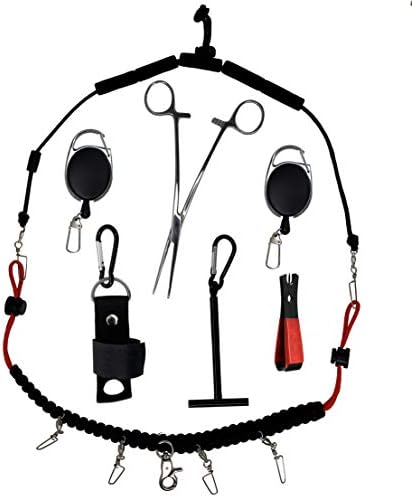 Алатки за риболов Vixyn Fly и Lanyard - 7 во 1 додатоци за риболов со летање - вратот на вратот, Nippers, Forceps, држач за Tippet,