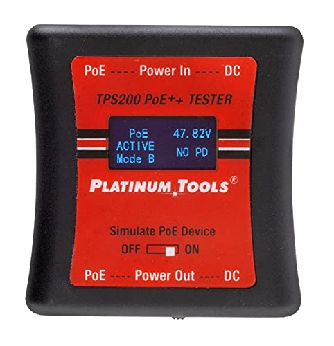 Алатки за платина POE ++ тестер TPS200C лесен за употреба, тестер со големина на џеб за сите сорти на POE-до 56 волти и 280 вати напојување