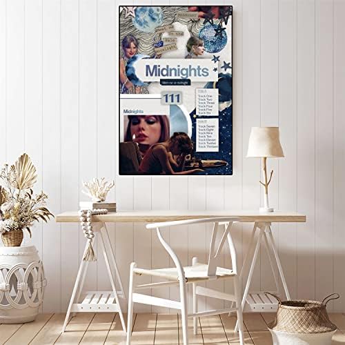 Tayyee Midnights Music Music Poster Vintage Posters албум насловна постер украси слики платно wallидна уметност за дневна соба спална соба