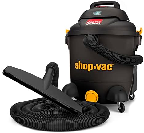 Shop-VAC 9627106 Влатен сув индустриски вакуум со моторна технологија SVX2, 12 галон, 1-1/2 инчи x 12 стапало црево, 105 cfm,