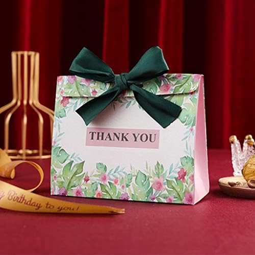WSSBK Мини Подарок Торба Пакување Кутија Хартија Чоколадо Кутии Ви Благодариме Торби Свадба Подароци За Гостите Бебе Туш Партија
