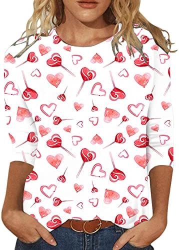 Денот На вљубените Кошули Жени Вљубените Графичка Кошула Среќен Денот На Вљубените Кошули Валентин Блузи Облека