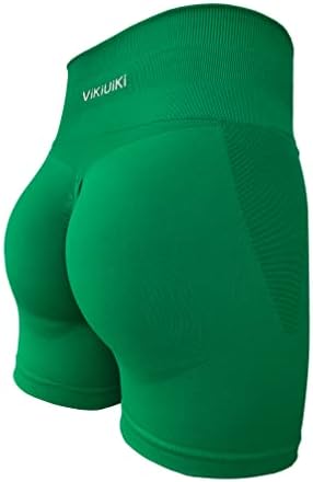 Контрола на женски стомаци Викиуики, високи половини со велосипедисти шорцеви јога фитнес тренингот спандекс шорцеви за кревање