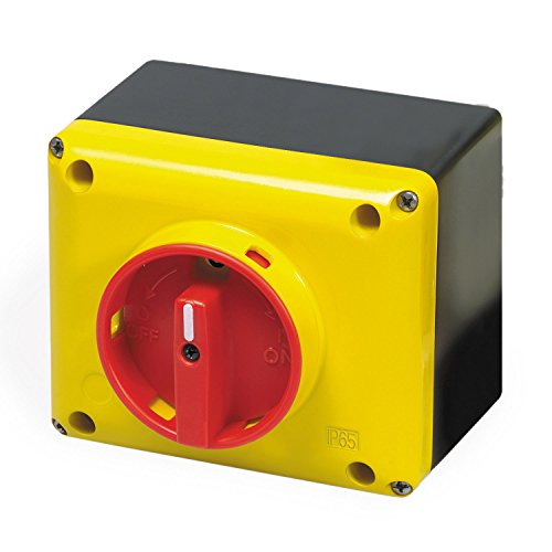 ASI SQ025003BC10 затворен ротирачки прекинувач за исклучување, жолто/црвено