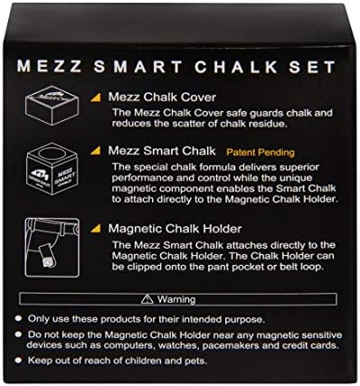 Mezz Smart Chalk Set Pool Cue Chalk + Holder Chalk + Chalk Cover