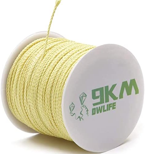 9 км dwlife плетенка кевлар -кабел, 100lb 0,8мм 100 метри, висока цврстина на затегнување, абразија, ретардант на пламен, низа змејо