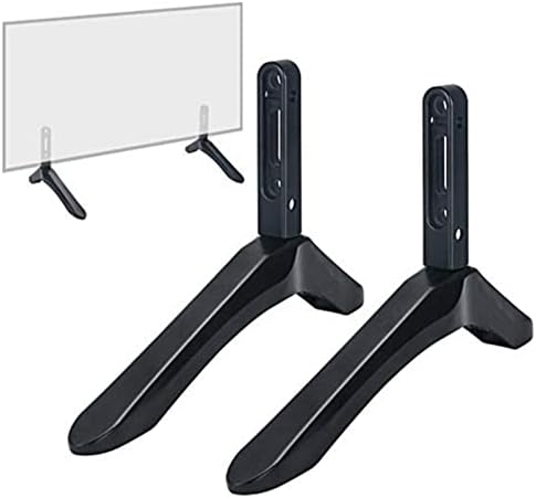 YGQZM 2PCS/Поставете Универзална табела ТВ ТВ-државни нозе за повеќето 32-65 LED телевизиски заграда за LED плазма нозе