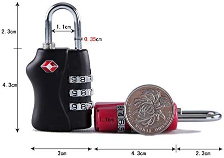 Hotешко! 13102mm мини преносен 3 дигитален комбиниран комбинација за заклучување багаж за багаж за багаж за куфери за багаж, алатки за алатки