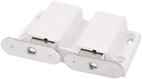 Мебел за мебел од X-Ree Press Прес отворена двојна магнетна улога бела (Muebles gabinete prensa de Puerta abierta doble magnética catch latch
