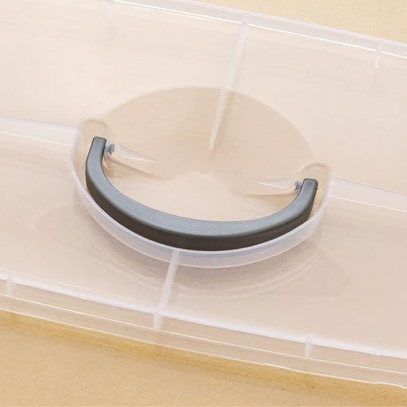 Sudemota 18 решетки за прилагодлив транспарентен организатор Clear 3 слој за складирање на накит за складирање на кутија за кутии за занаетчиски