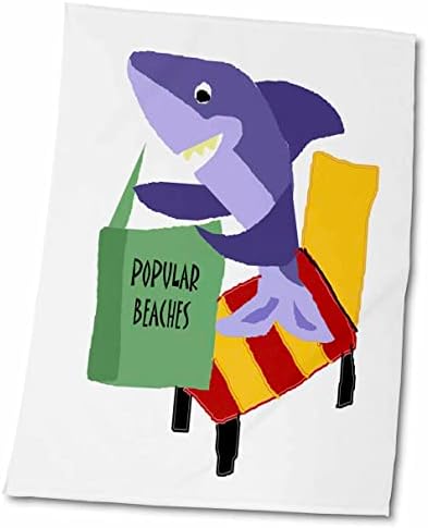 Книга за читање на смешни ајкули за 3drose за популарни плажи - крпи