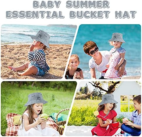 Орвиннер Бебе сонце капа памук, дете UPF 50+ Сонце заштита на плажа корпа капа деца момчиња широки облици лето игра капа
