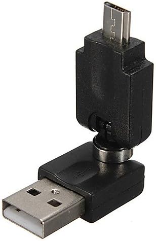 BL USB 2.0 Машко до микро USB конвертор на адаптер за машки адаптер 360 Адаптер за продолжување на ротацијата