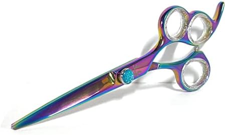 Смолкнување Фанатик Про Серија Виножито Титаниум 3 Дупка, Професионална ножица за коса, дупките со двојни прсти ви овозможуваат правилно