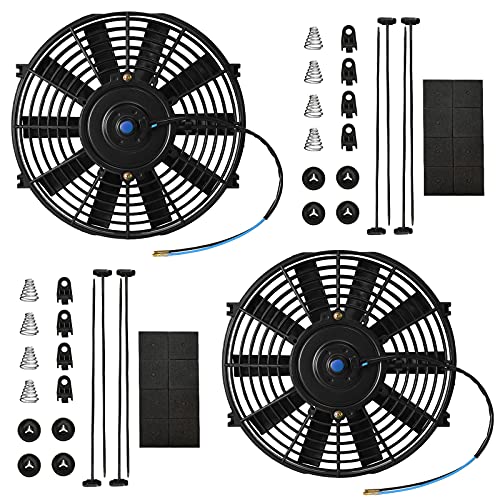 Вентилатори За Ладење На Радијаторот Мухизе-Универзален Електричен Вентилатор Со Високи Перформанси 10, Склоп За Ладење На Електричен Радијатор