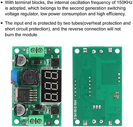 Регулаторот на напон на конверторот на меканиксот DC-DC Buck Converter LM2596 2.5-40V до 1,25-37V 3A зелена за трансформатори на електрична