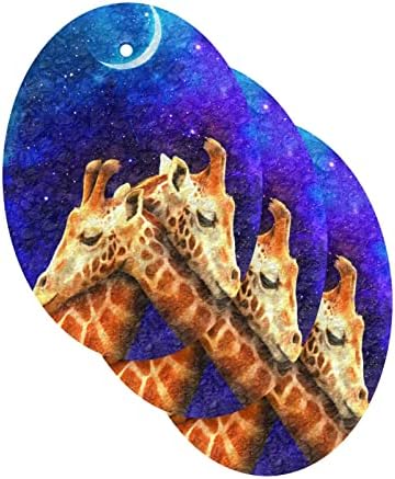 Алаза жирафа Денот на вinesубените Ден на животни, природни сунѓери кујнски целулоза сунѓер за миење садови за миење бања и чистење