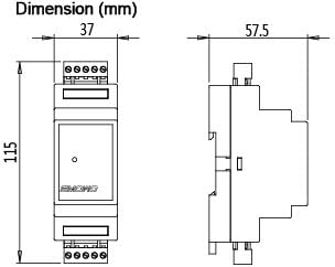 CGOLDENWALL RW-GT01D Водич-насочен засилувач на сензорот за оптоварување на клетките на преносот Трансдуцер RS232 / RS485 5-12V
