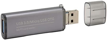Читател на картички за складирање на Rosvola, Micro USB конектор USB тип А 3.0 машки женски двојни картички слотови приклучок и репродукција
