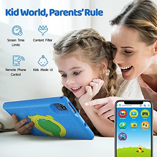 Детски Таблет 10 инчи-Андроид 12 ТАБЛЕТ КОМПЈУТЕР 10.1 Дисплеј, 5000mah, Kidoz Претходно Инсталиран, Родителска Контрола, Таблет