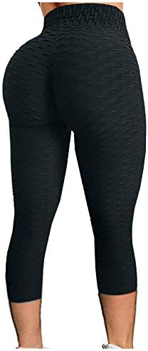 SNKSDGM Пакет На Spandex Шорцеви Жени Хеланки Панталони Јога Печатење Со Висок Струк Кратки Еластични Жени Памучни Јога Панталони Кратки