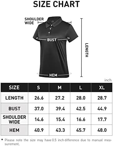 Женски поло, суво вклопување голф кошула Влага, кој се наоѓа со кратки ракави, спортски активен женски голф поло, врвови јака со