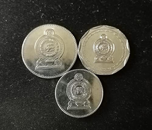 Азија Монета Постави Монети Шри Ланка 2 5 10 Рупии 3 Поставува Среќа Монета Колекција