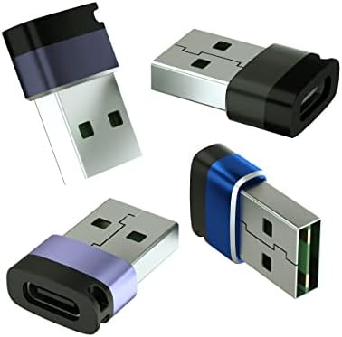 Lufoever USB до USB C адаптер, USB C женски до USB машки адаптер, компатибилен со iPhone 12 13 Pro Max, Pro, Mini, Galaxy Note 10