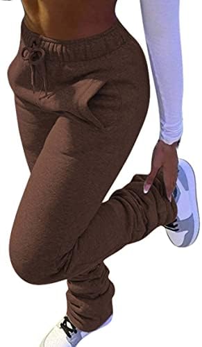Lajените во Лајиојо, наредени џемпери, влечејќи половината, густо топло руно џогери панталони обични атлетски панталони