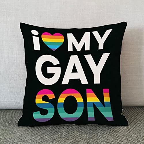 L сакам мојот геј син фрли перница покритие за денот на вineубените кутии виножито гордост геј лезбејски ист пол ЛГБТК перница,