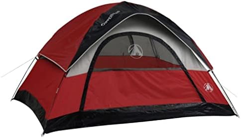 Шатор за кампување со 4 лица со 4 лица - пространа, лесна, тешка шатор за ранец - опрема за пешачење отпорна на време и пламен - Брза