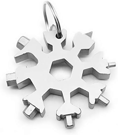 18-во-1 снегулка мулти алатка не'рѓосувачки челик, филипс и рамен шрафцигер за глава, отвор за шишиња, преносни, прицврстени клучеви,