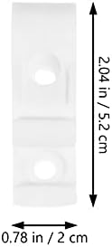 Doitool 48setsroller фиксација завеса клипови прозорец јамка дете безбедносно транспарентен облик на мушка безбедносен клип бела столбови