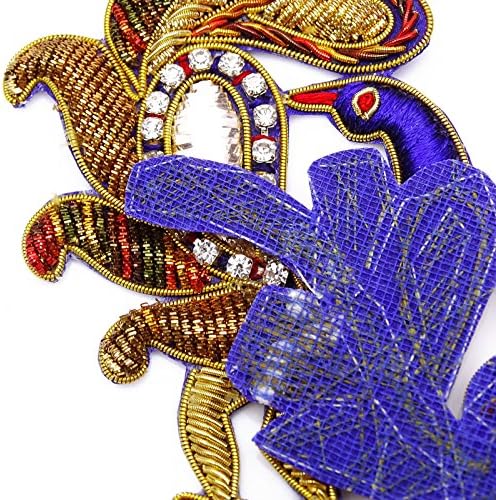 Пауни аплицира декоративни разнобојни апликации Индиски занаетчиски шиење 1 пар