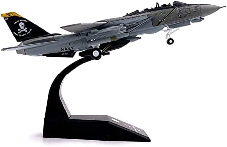 Rescess Copy Copy Airplane Model 1/100 за американски F-14 F18 Tomcat Pirate Flag Squadron VF103 Boeing Воен бомбардер модел на борец