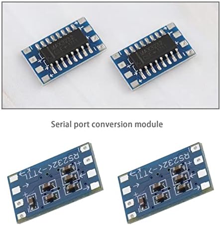 Пејте F LTD 10PCS Mini RS232 MAX3232 до TTL Ниво на конвертор Сериски модул Адаптер 3 ~ 5V MAX3232 Збег табла Компјутерски кабел Сериски